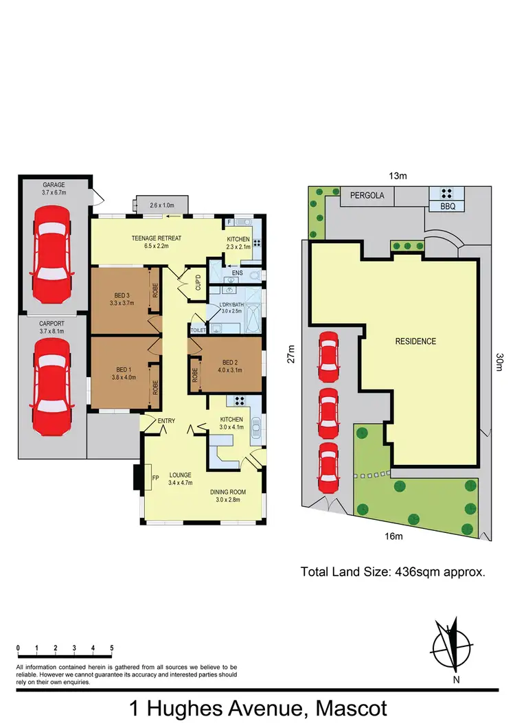 Floorplan of Homely house listing, 1 Hughes Avenue, Mascot NSW 2020