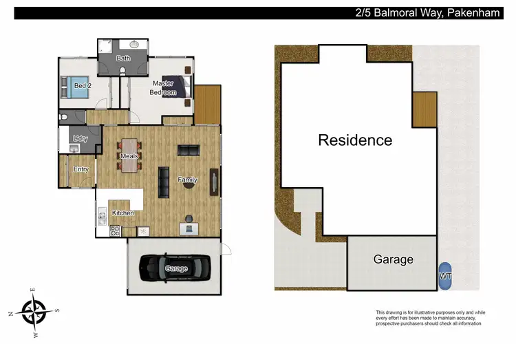 Floorplan of Homely unit listing, 2/5 Balmoral Way, Pakenham VIC 3810