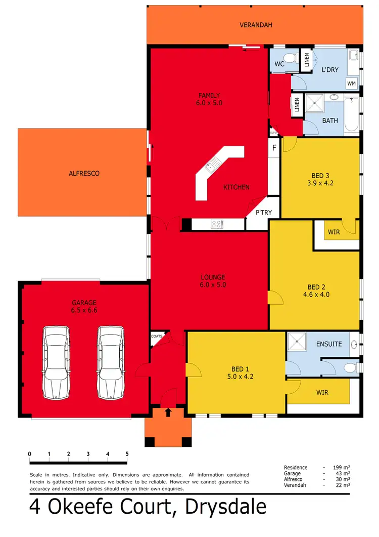Floorplan of Homely house listing, 4 O'Keefe Court, Drysdale VIC 3222