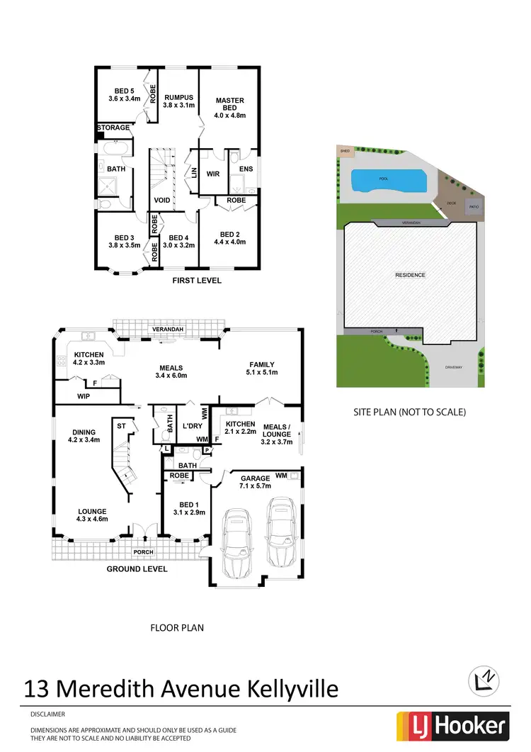 Floorplan of Homely house listing, 13 Meredith Avenue, Kellyville NSW 2155