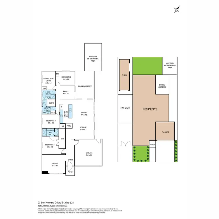 Floorplan of Homely house listing, 23 Len Howard Drive, Erskine WA 6210