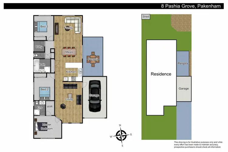Floorplan of Homely house listing, 8 Pashia Grove, Pakenham VIC 3810