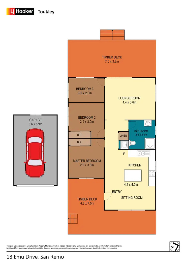 Floorplan of Homely house listing, 18 Emu Drive, San Remo NSW 2262