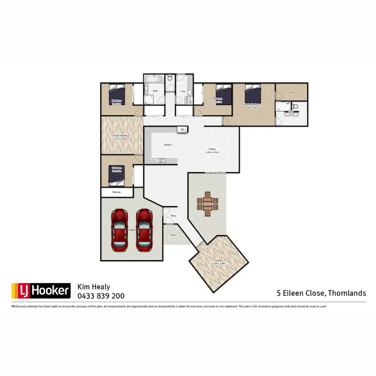 Floorplan of Homely house listing, 5 Eileen Close, Thornlands QLD 4164