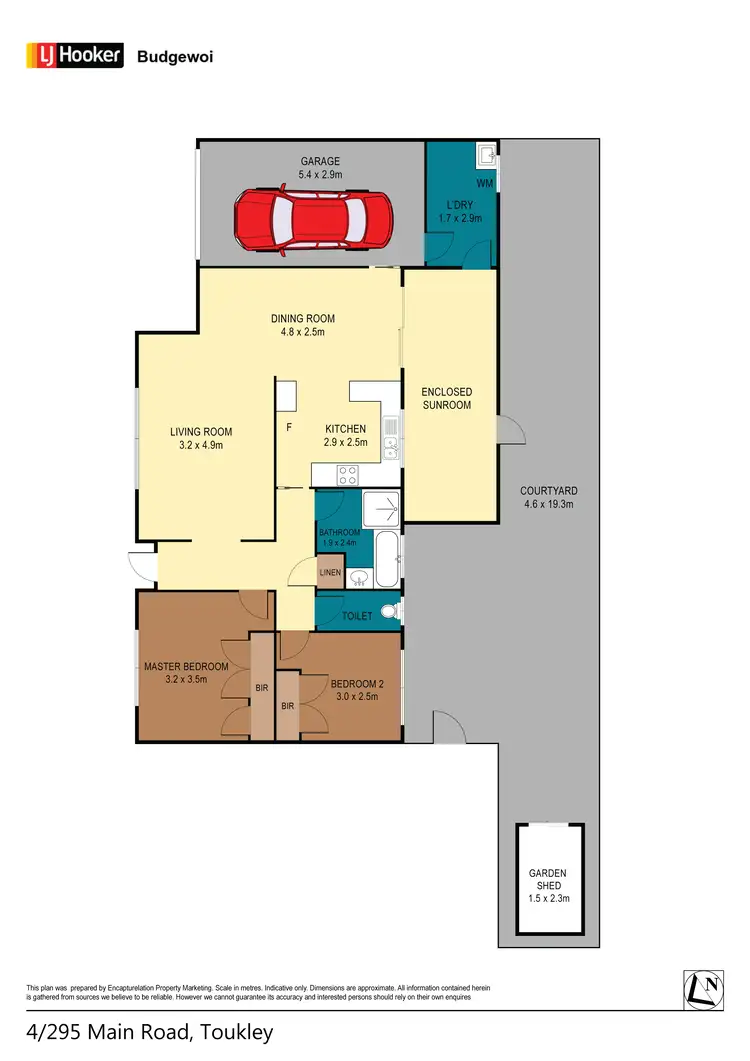 Floorplan of Homely villa listing, 4/295 Main Road, Toukley NSW 2263
