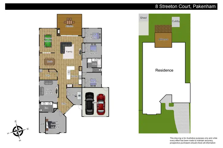 Floorplan of Homely house listing, 8 Streeton Court, Pakenham VIC 3810