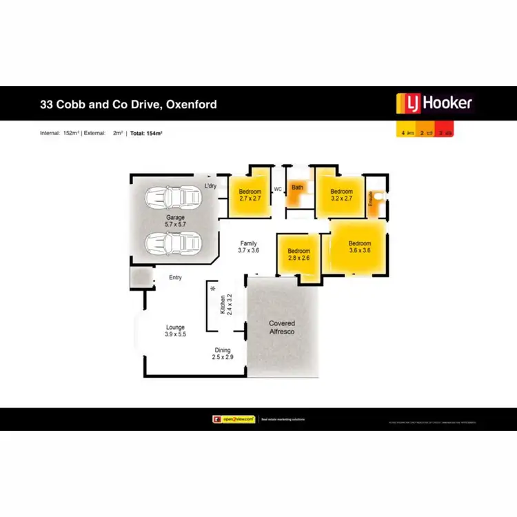 Floorplan of Homely house listing, 33 Cobb & Co Drive, Oxenford QLD 4210