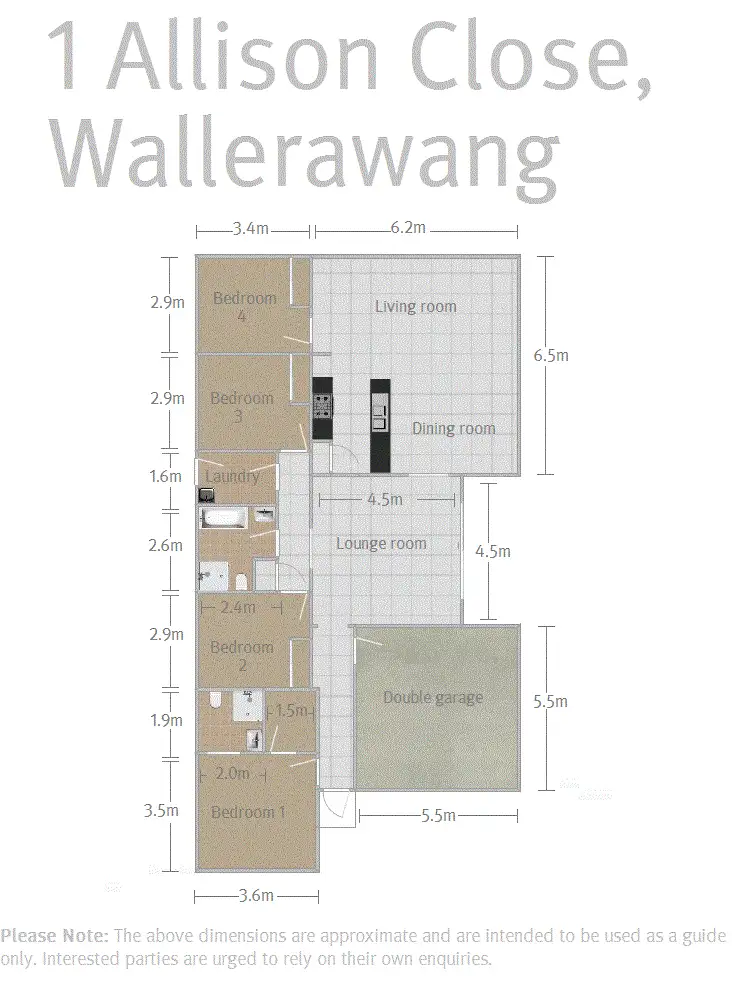 Floorplan of Homely house listing, 1 Allison Close, Wallerawang NSW 2845