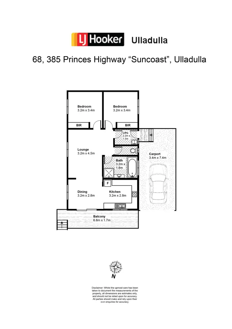 Floorplan of Homely house listing, 68/385 Princes Highway, Ulladulla NSW 2539