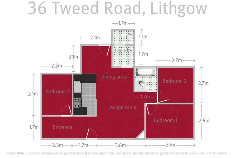 Floorplan of Homely house listing, 36 Tweed Road, Lithgow NSW 2790