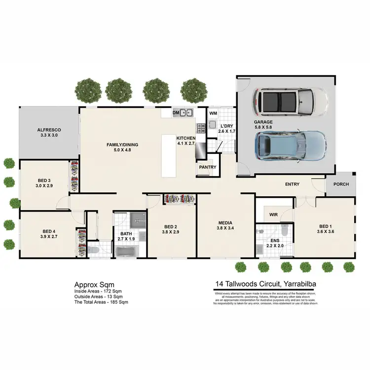 Floorplan of Homely house listing, 14 Tallwoods Circuit, Yarrabilba QLD 4207