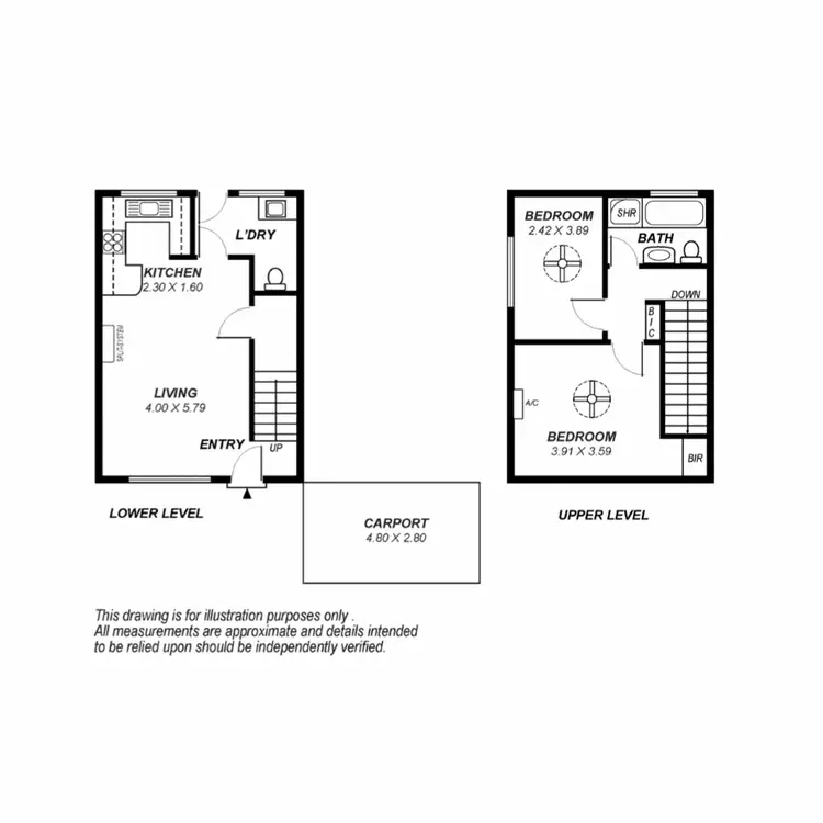 Floorplan of Homely townhouse listing, 4/28 Gorge Road, Campbelltown SA 5074