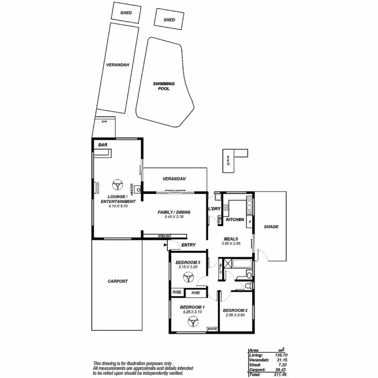 Floorplan of Homely house listing, 57 Hillside Avenue, Highbury SA 5089