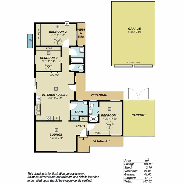 Floorplan of Homely house listing, 13 Eucla Court, Craigmore SA 5114