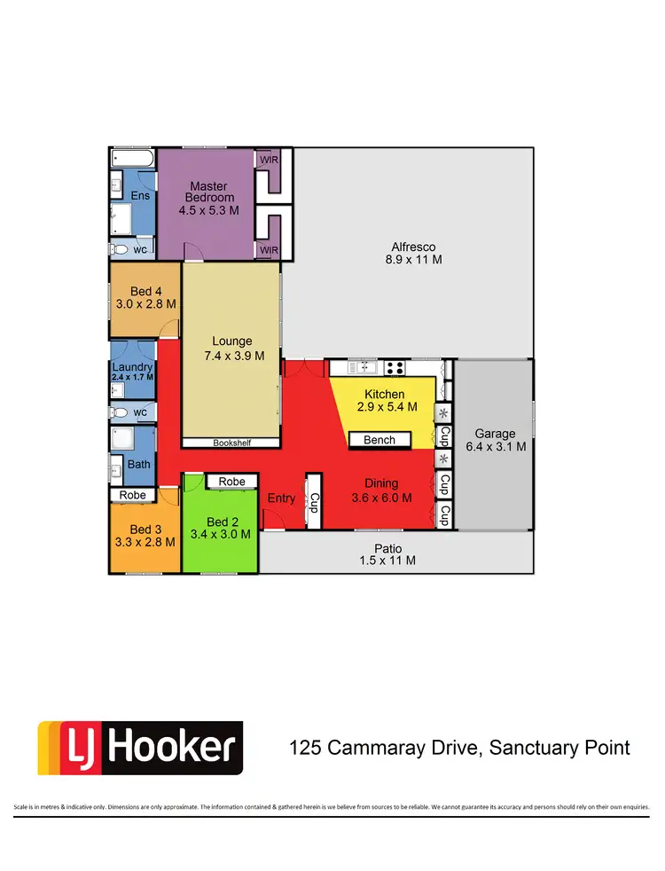 Floorplan of Homely house listing, 125 Cammaray Drive, Sanctuary Point NSW 2540