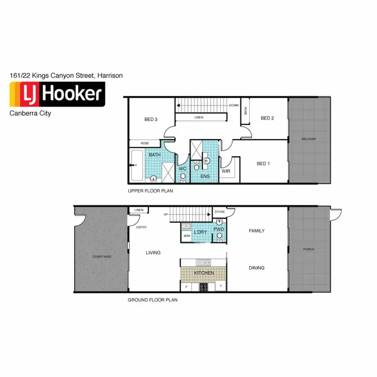 Floorplan of Homely townhouse listing, 161/22 Kings Canyon Street, Harrison ACT 2914
