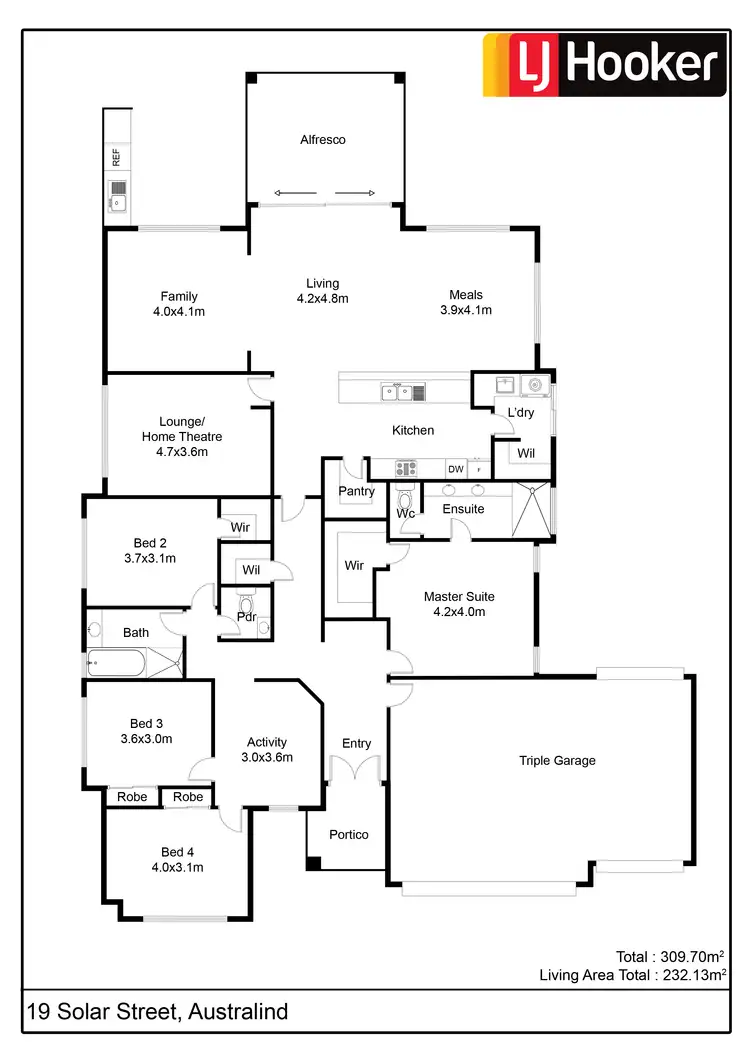 Floorplan of Homely house listing, 19 Solar Street, Australind WA 6233