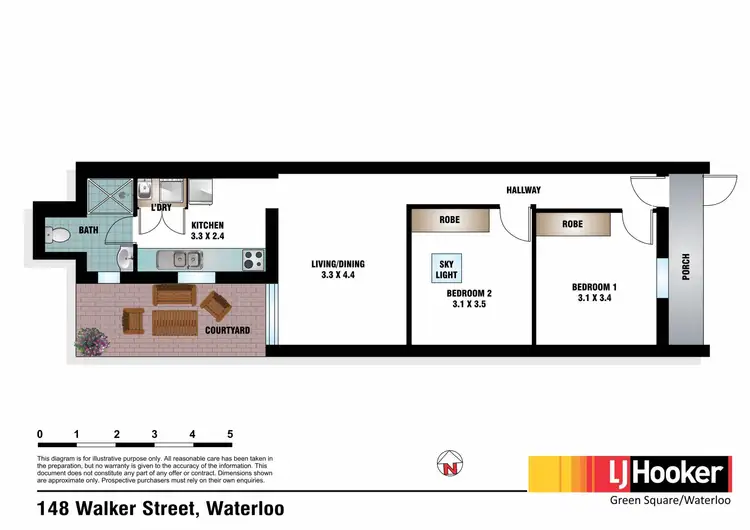 Floorplan of Homely house listing, 148 Walker Street, Waterloo NSW 2017