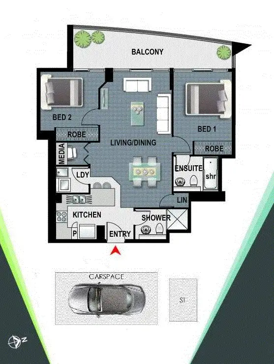 Floorplan of Homely apartment listing, 1001/87 Shoreline Drive, Rhodes NSW 2138