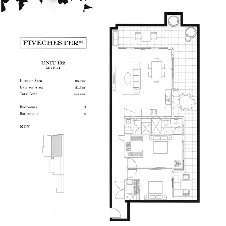 Floorplan of Homely unit listing, 102/5 Chester Terrace, Southport QLD 4215