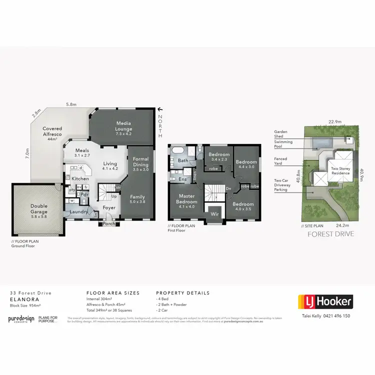 Floorplan of Homely house listing, 33 Forest Drive, Elanora QLD 4221