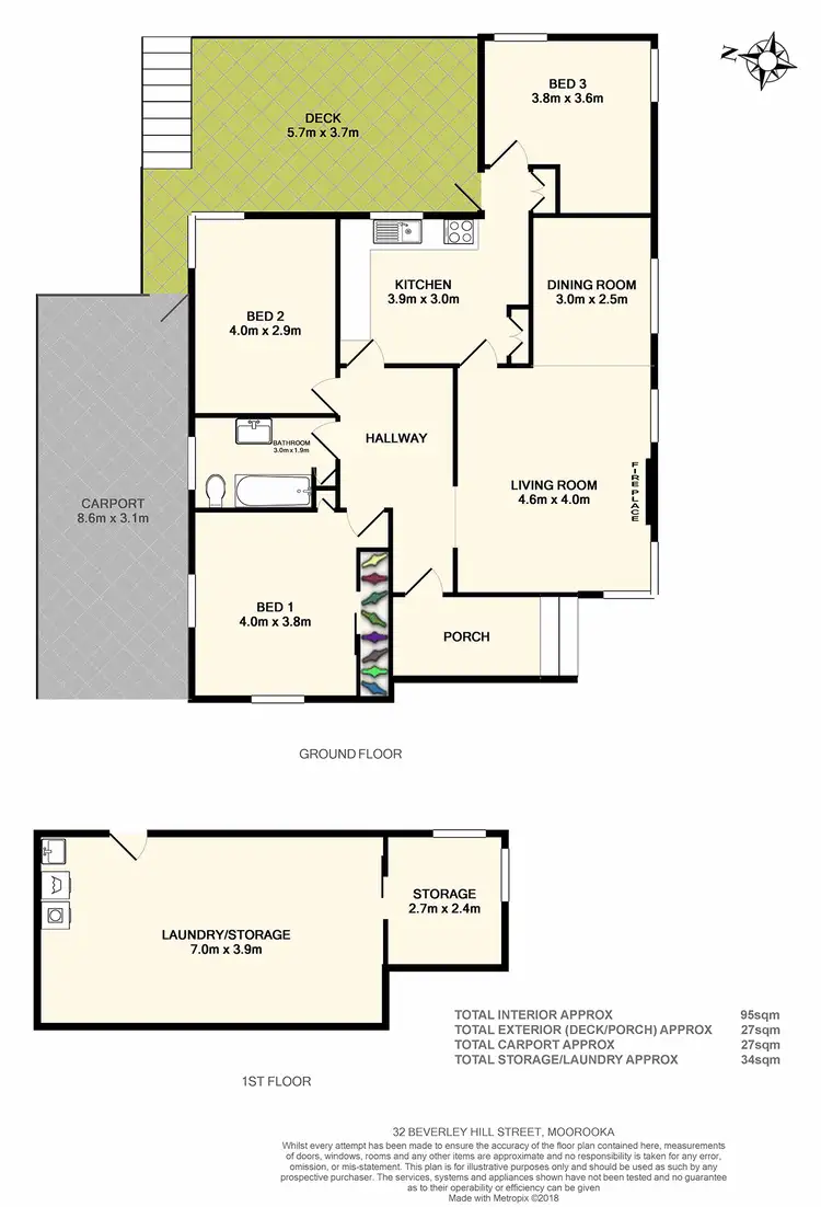 Floorplan of Homely house listing, 32 Beverley Hill Street, Moorooka QLD 4105