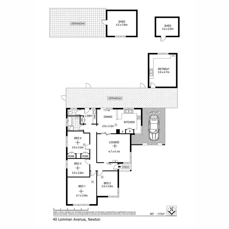 Floorplan of Homely house listing, 40 Lomman Avenue, Newton SA 5074