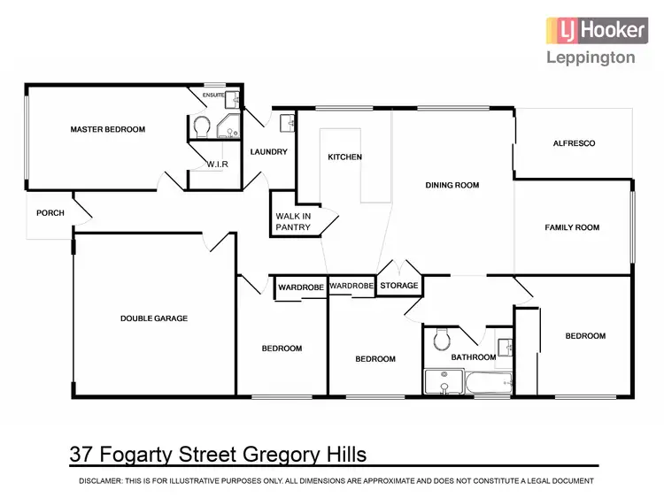 Floorplan of Homely house listing, 37 Fogarty Street, Gregory Hills NSW 2557