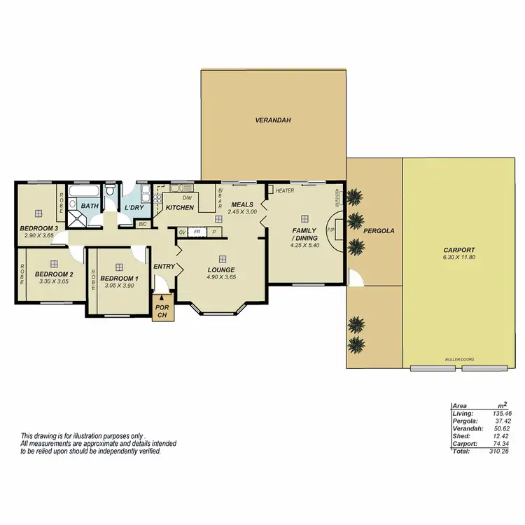 Floorplan of Homely house listing, 5 Parer Court, Modbury Heights SA 5092