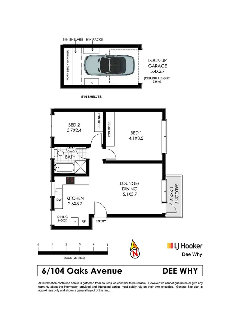 Floorplan of Homely unit listing, 6/104 Oaks Avenue, Dee Why NSW 2099