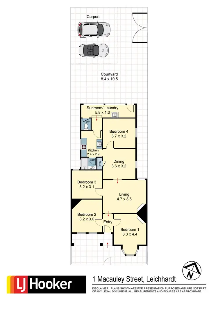 Floorplan of Homely house listing, 1 Macauley Street, Leichhardt NSW 2040