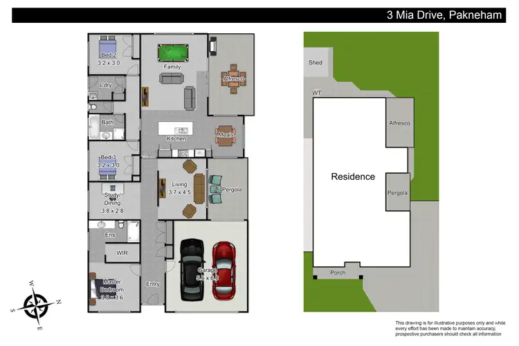 Floorplan of Homely house listing, 3 Mia Drive, Pakenham VIC 3810