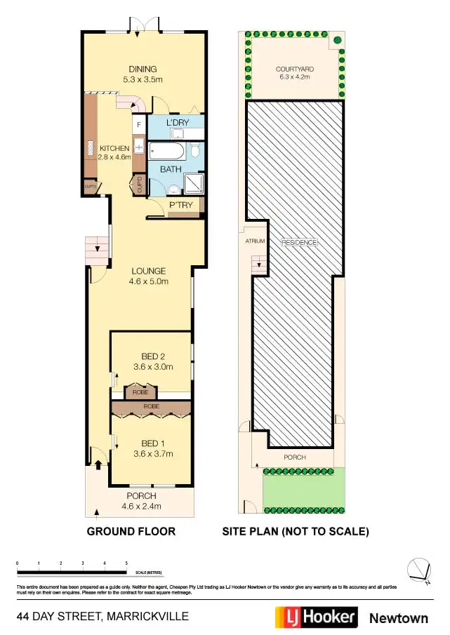 Floorplan of Homely house listing, 44 Day Street, Marrickville NSW 2204