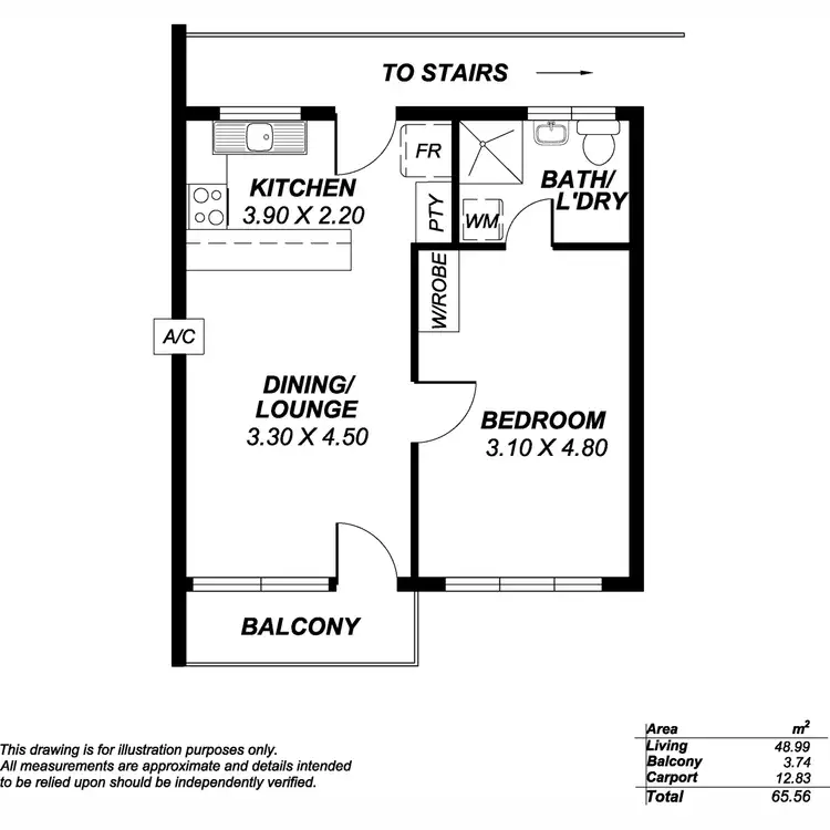 Floorplan of Homely unit listing, 5/72 Duthy Street, Malvern SA 5061