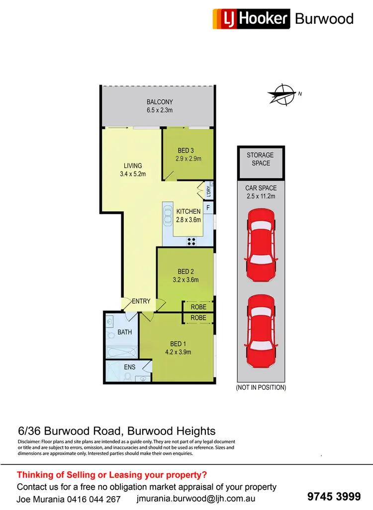 Floorplan of Homely unit listing, 6/36 Burwood Road, Burwood Heights NSW 2136
