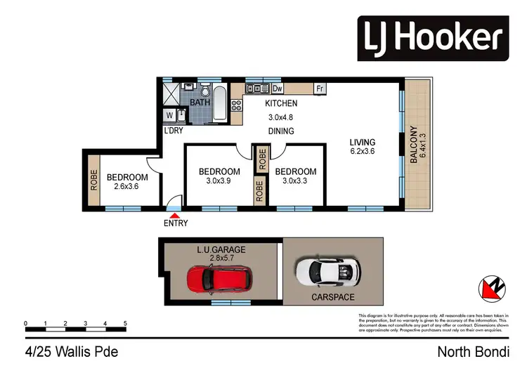 Floorplan of Homely apartment listing, 4/25 Wallis Parade, North Bondi NSW 2026