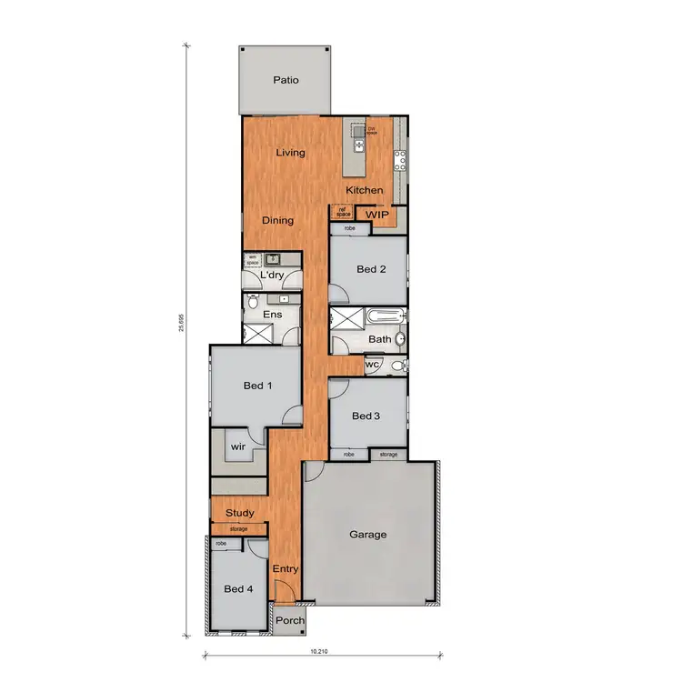 Floorplan of Homely house listing, 71a Willard Road, Capalaba QLD 4157