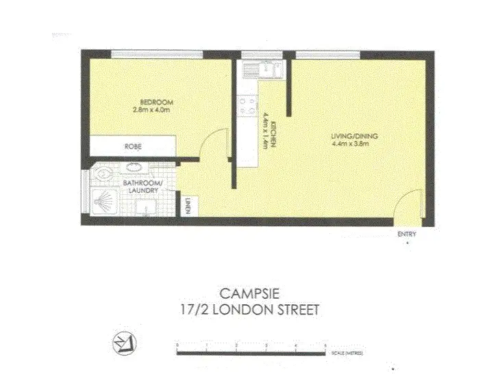 Floorplan of Homely unit listing, 17/2-4 London Street, Campsie NSW 2194