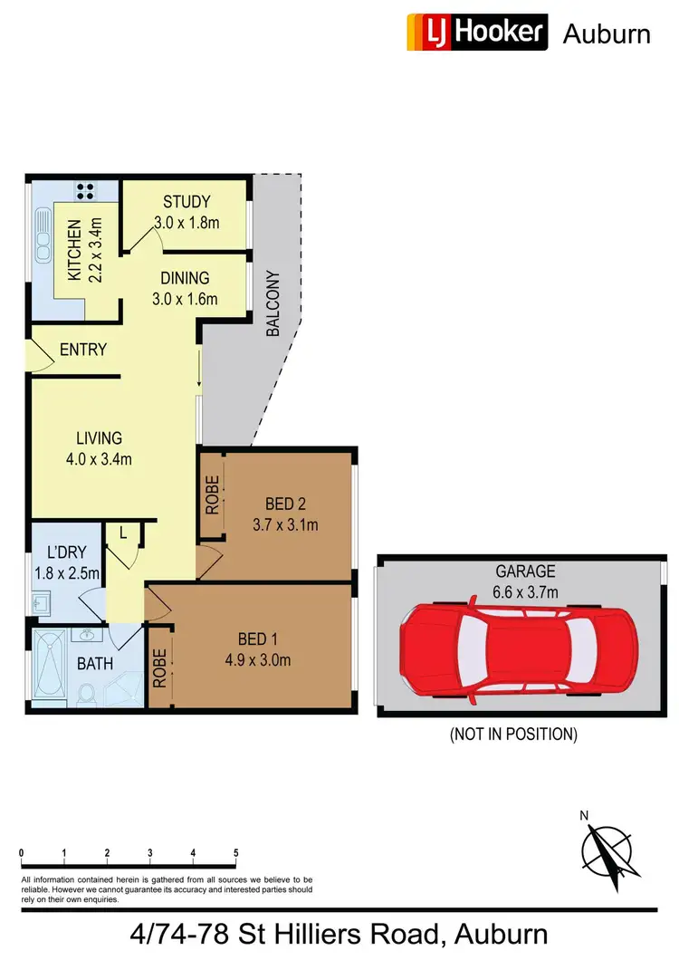Floorplan of Homely unit listing, 4/74-78 St Hilliers Rd, Auburn NSW 2144
