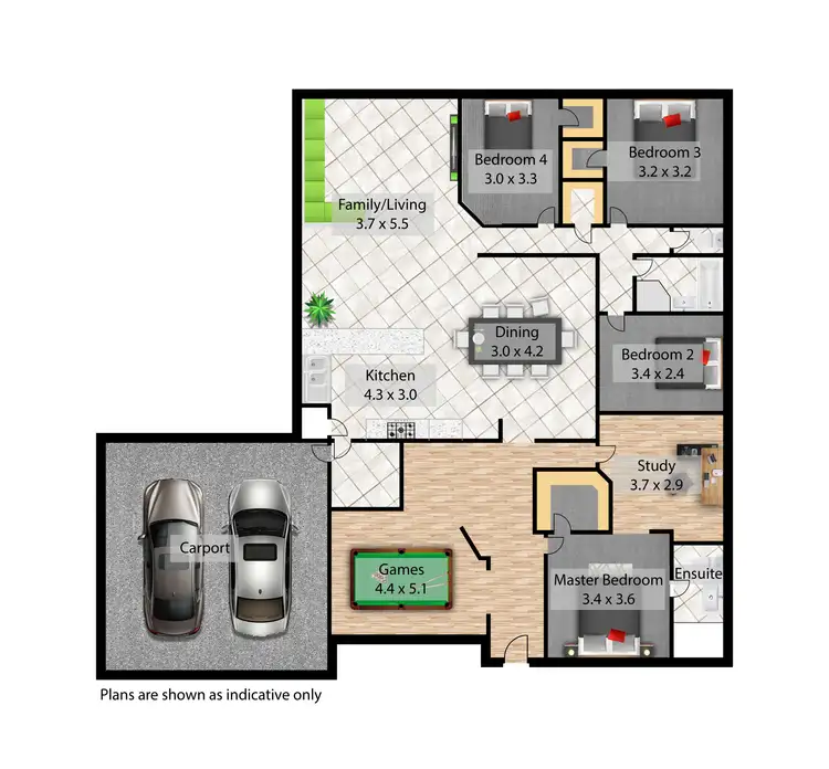 Floorplan of Homely house listing, 7 Galen Close, Eaton WA 6232