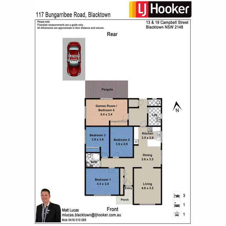 Floorplan of Homely house listing, 117 Bungarribee Road, Blacktown NSW 2148
