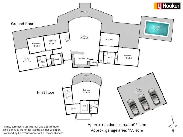 Floorplan of Homely house listing, 313 Harveys Farm Road, Bicheno TAS 7215