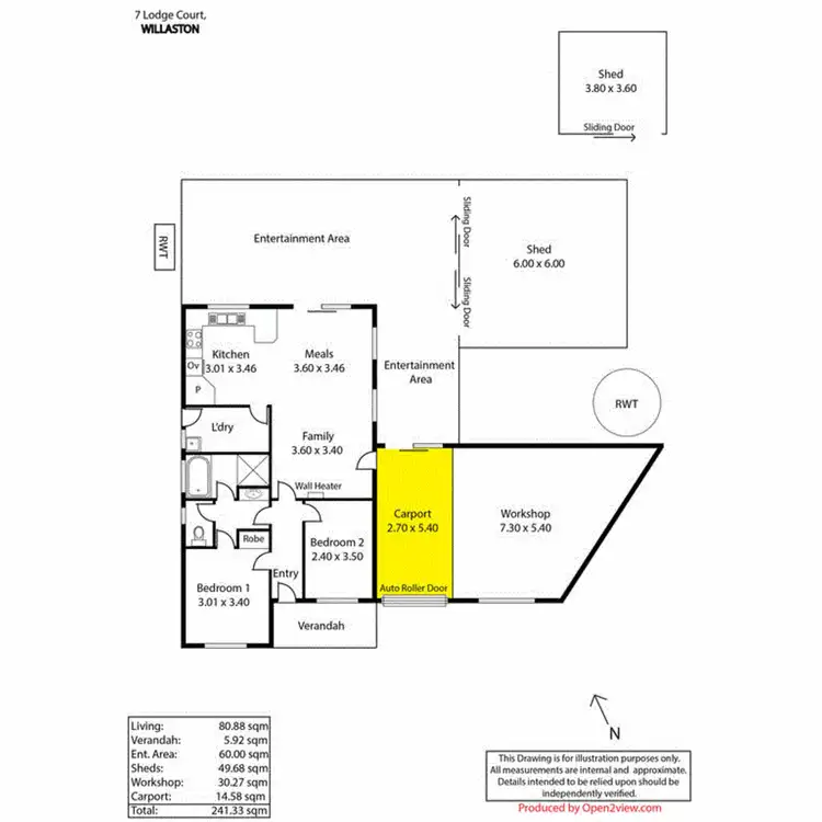Floorplan of Homely house listing, 7 Lodge Court, Willaston SA 5118