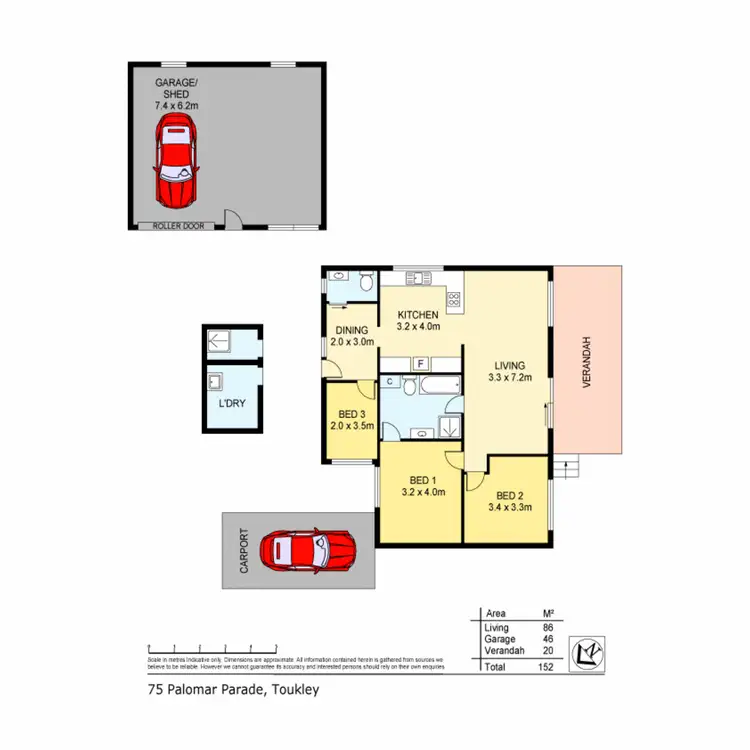 Floorplan of Homely house listing, 75 Palomar Parade, Toukley NSW 2263