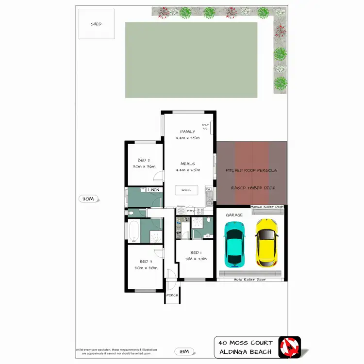 Floorplan of Homely house listing, 40 Moss Court, Aldinga Beach SA 5173