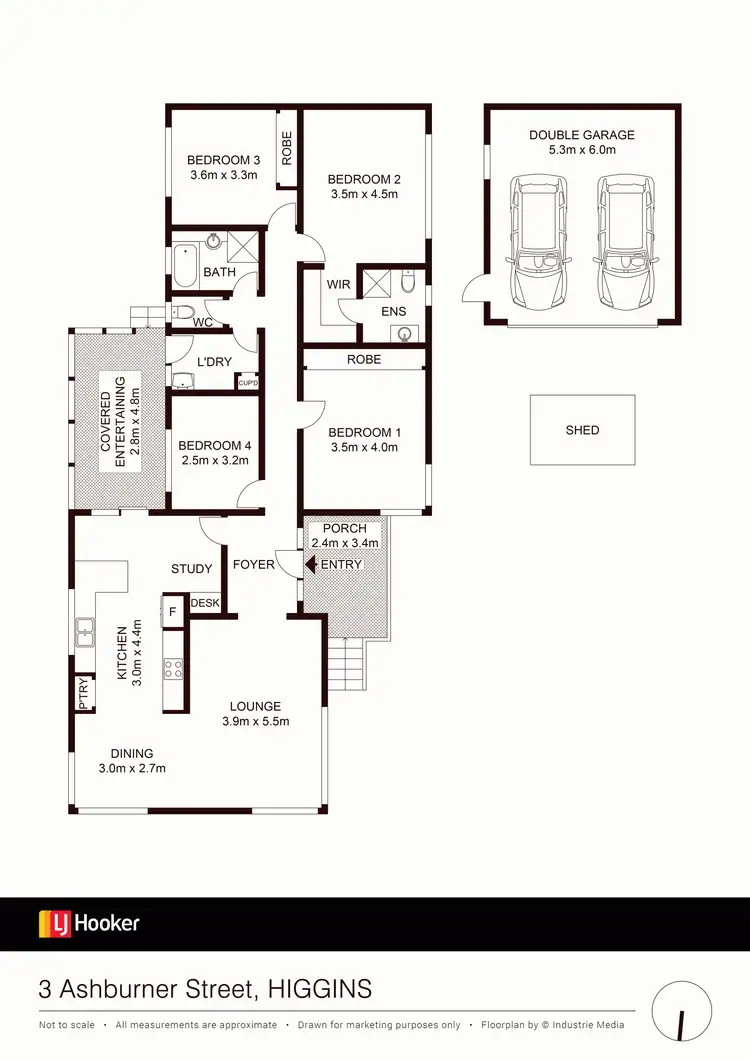 Floorplan of Homely house listing, 3 Ashburner Street, Higgins ACT 2615