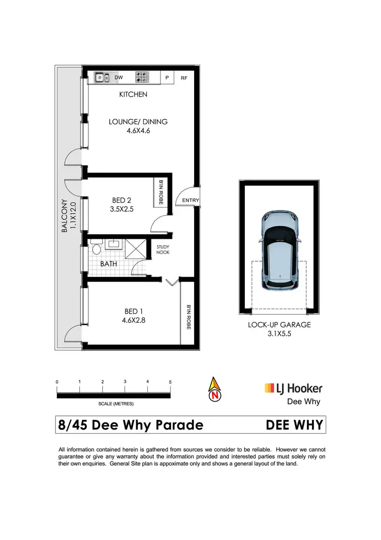 Floorplan of Homely unit listing, 8/45 Dee Why Parade, Dee Why NSW 2099