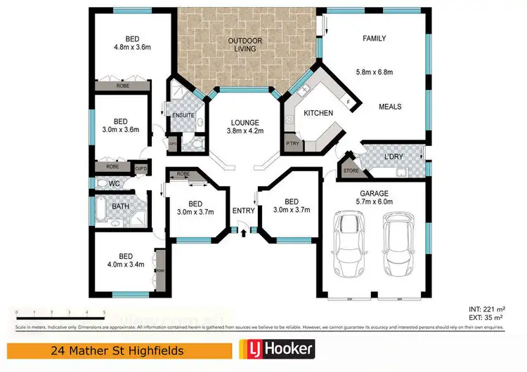 Floorplan of Homely house listing, 24 Mather Street, Highfields QLD 4352