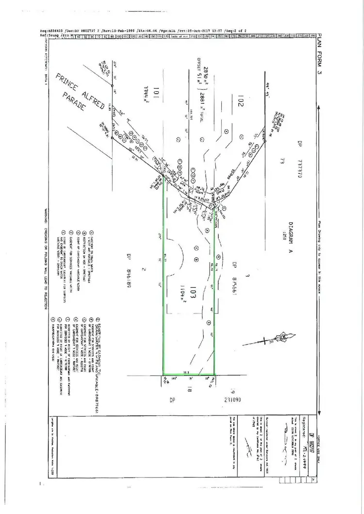 Floorplan of Homely land listing, 203 Prince Alfred Parade, Newport NSW 2106