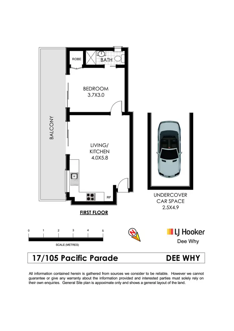 Floorplan of Homely apartment listing, 17/105 Pacific Parade, Dee Why NSW 2099